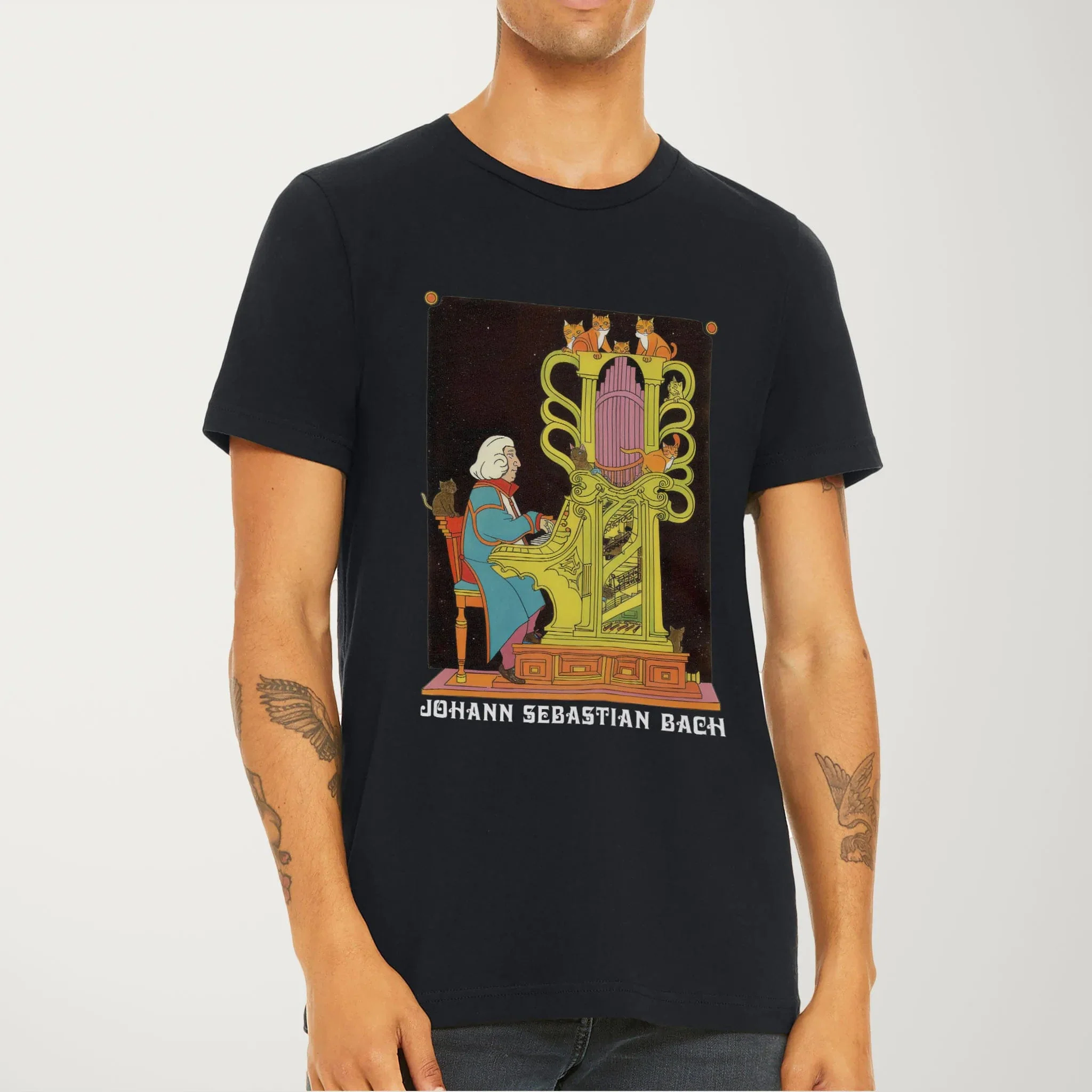 Bach: Organ Cats T-Shirt - Image 47